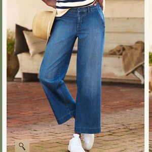 Frank & Eileen Westport Italian wide leg chino jeans dream light denim